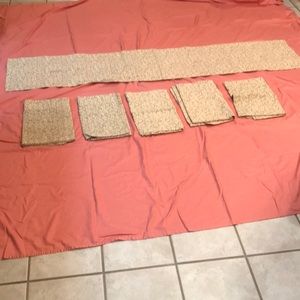 6 Valances Floral Pattern 100% Cotton